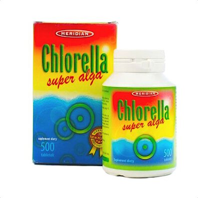 Chlorella algi prasowane 500 tabletek Meridian