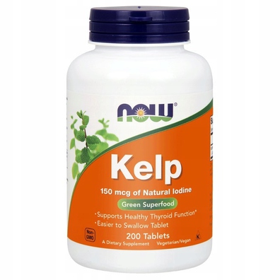 Kelp Algi morskie Now Foods 100 tabletek