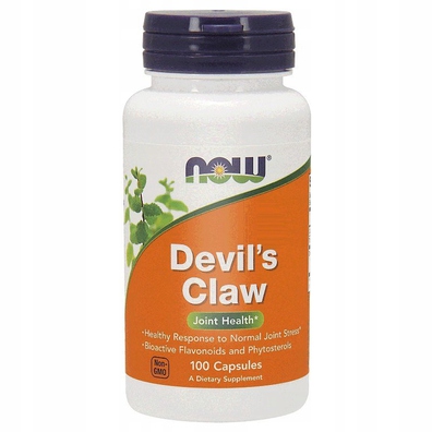 Devils Claw 100 kapsułek Now Foods diabelski szpon hakorośl