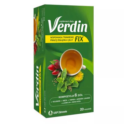 Verdin Fix 20 saszetek herbata wspierająca trawienie