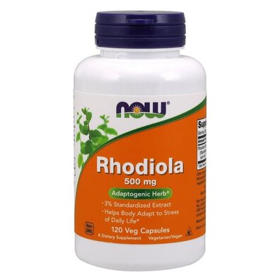 Rhodiola Rosea 500mg 60kap NowFoods ekstrakt standaryzowany