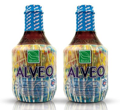 Alveo Grape 950ml x2 oryginalne butelki Akuna winogronowy