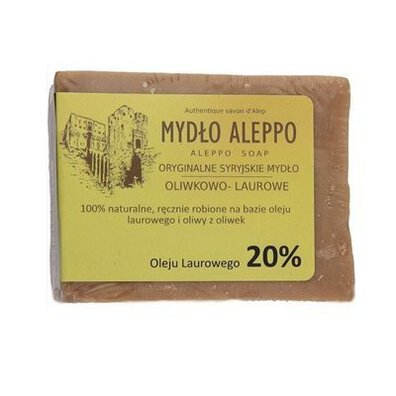 Mydło z Aleppo oliwkowo laurowe 20% 190gr Biomika importowane z Syrii