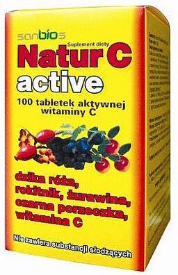 Natur C active 100 tabletek Sanbios z witaminą C