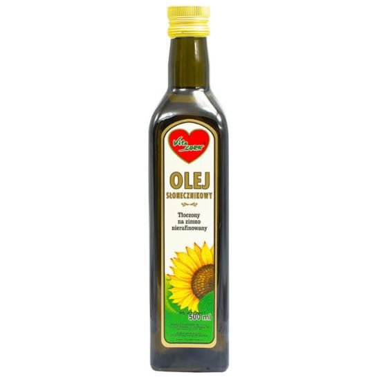 Olej słonecznikowy 250ml Vitacorn zimnotłoczony (1)