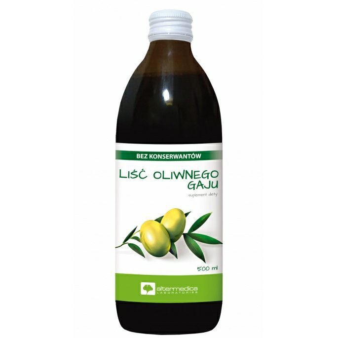 Liść oliwnego gaju sok 500ml Alter Medica (1)