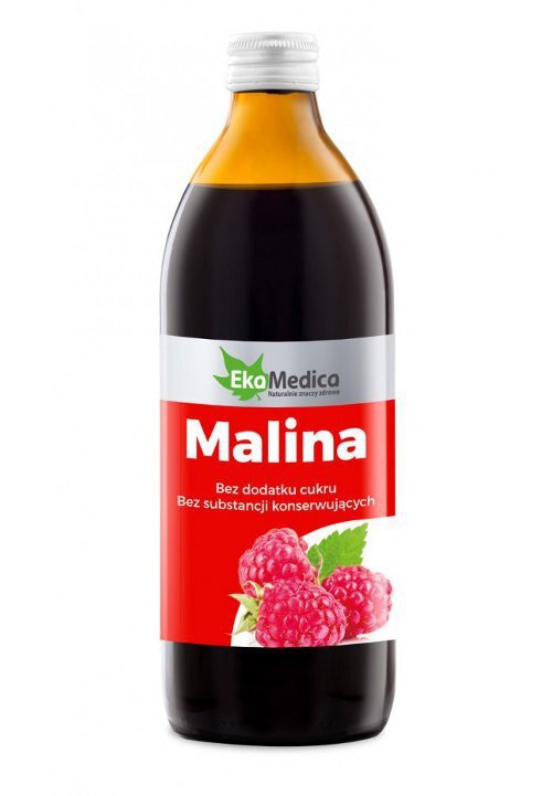 Malina 500ml Ekamedica - sok z malin z witaminą c (1)