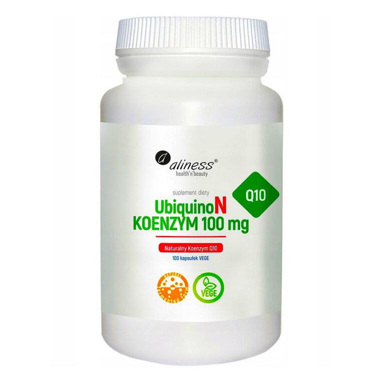 Koenzym Q10 Aliness UbiquinoN 100 mg 100 kapsułek Vege (1)