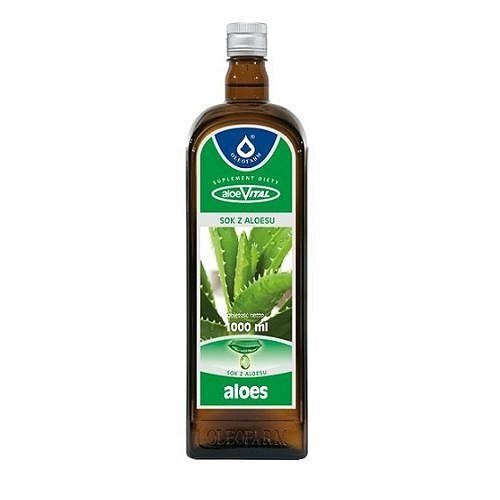 Sok z aloesu z miąższem 1 litr - sklep zielarski (1)