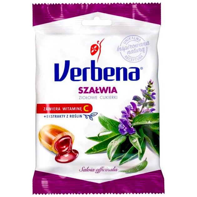 Cukierki szałwiowe - Verbena - ziołowe (1)