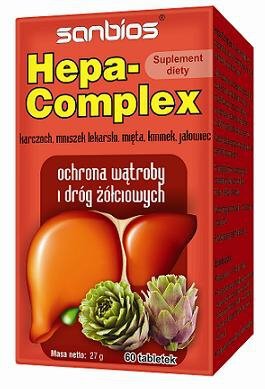 Hepa-complex 60 tabletek Sanbios - pomoc dla wątroby (1)