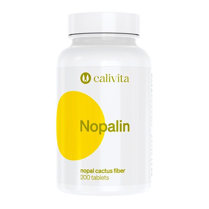 Nopalin - sproszkowany liść opuncji - 200 tabletek Calivita (1)